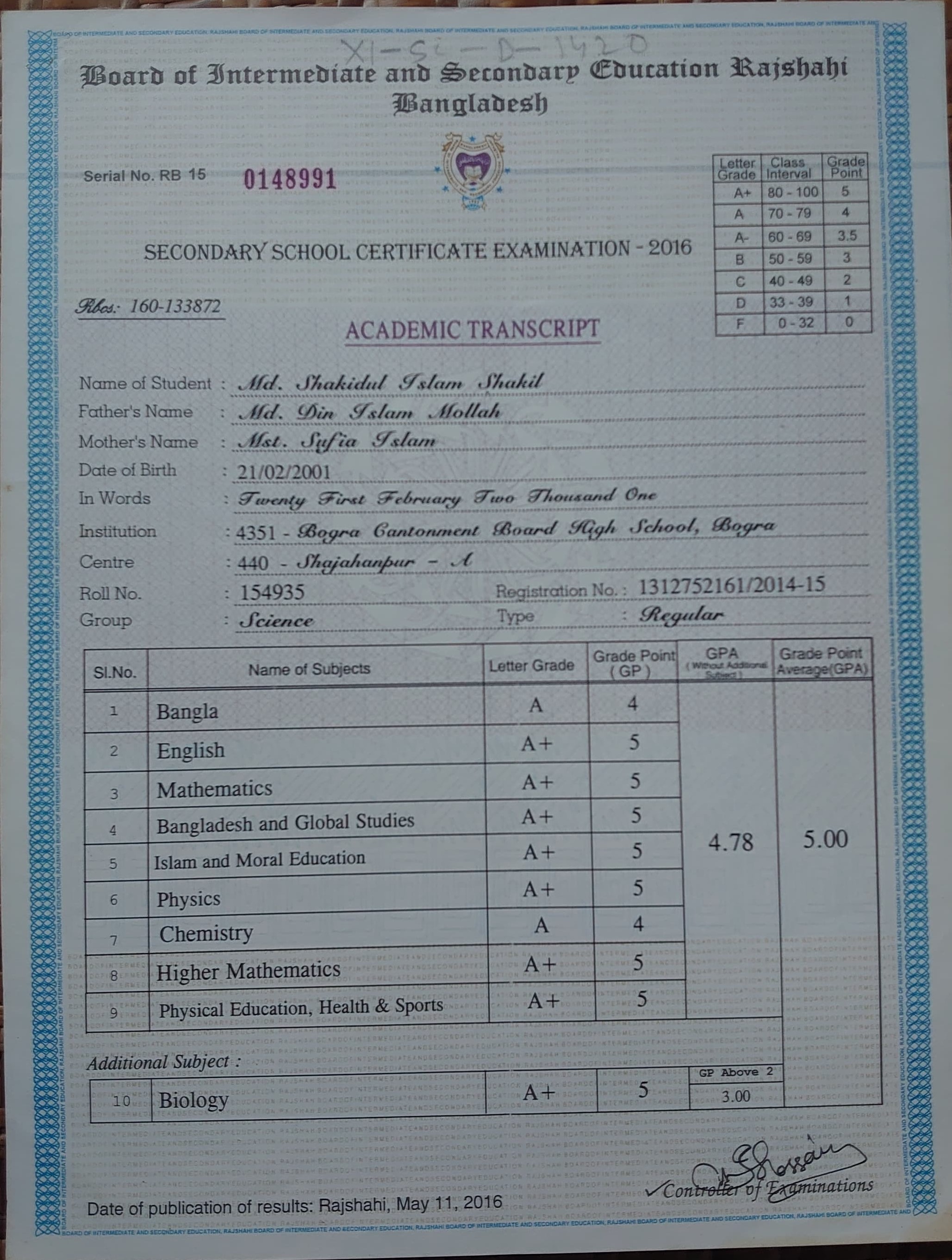 Advanced Programming Certificate
